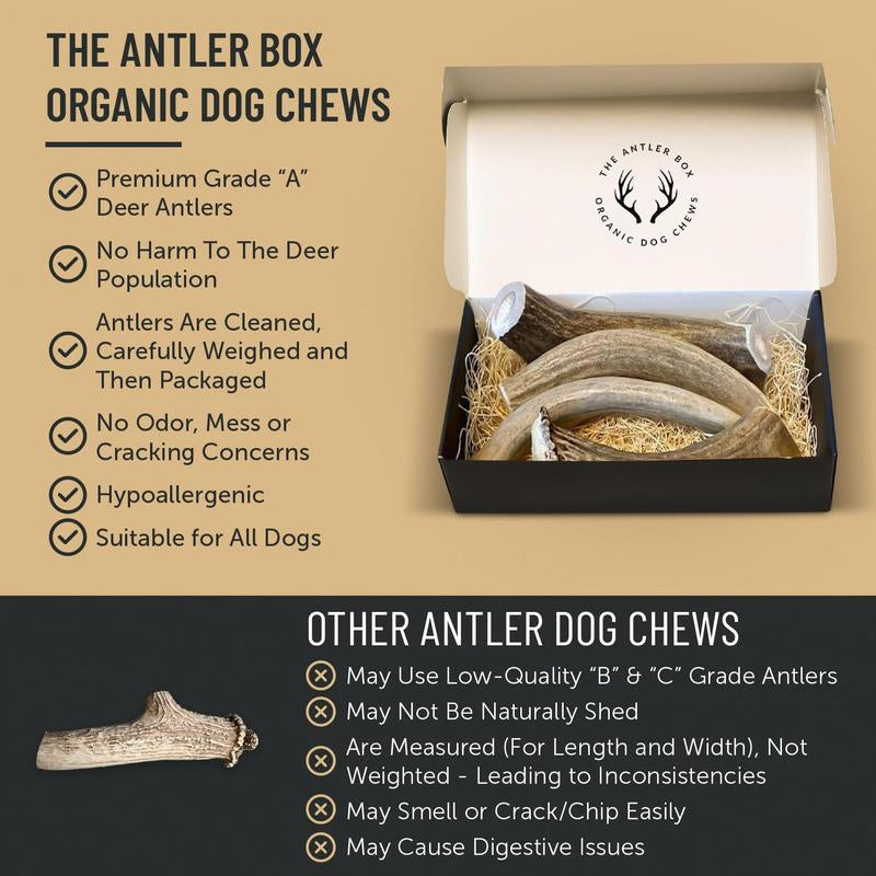 Premium Deer Antler Dog Chews